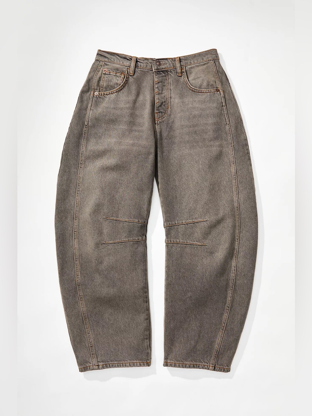 Free People Good Luck Mid-Rise Barrel Jeans - Picture 5 of 7